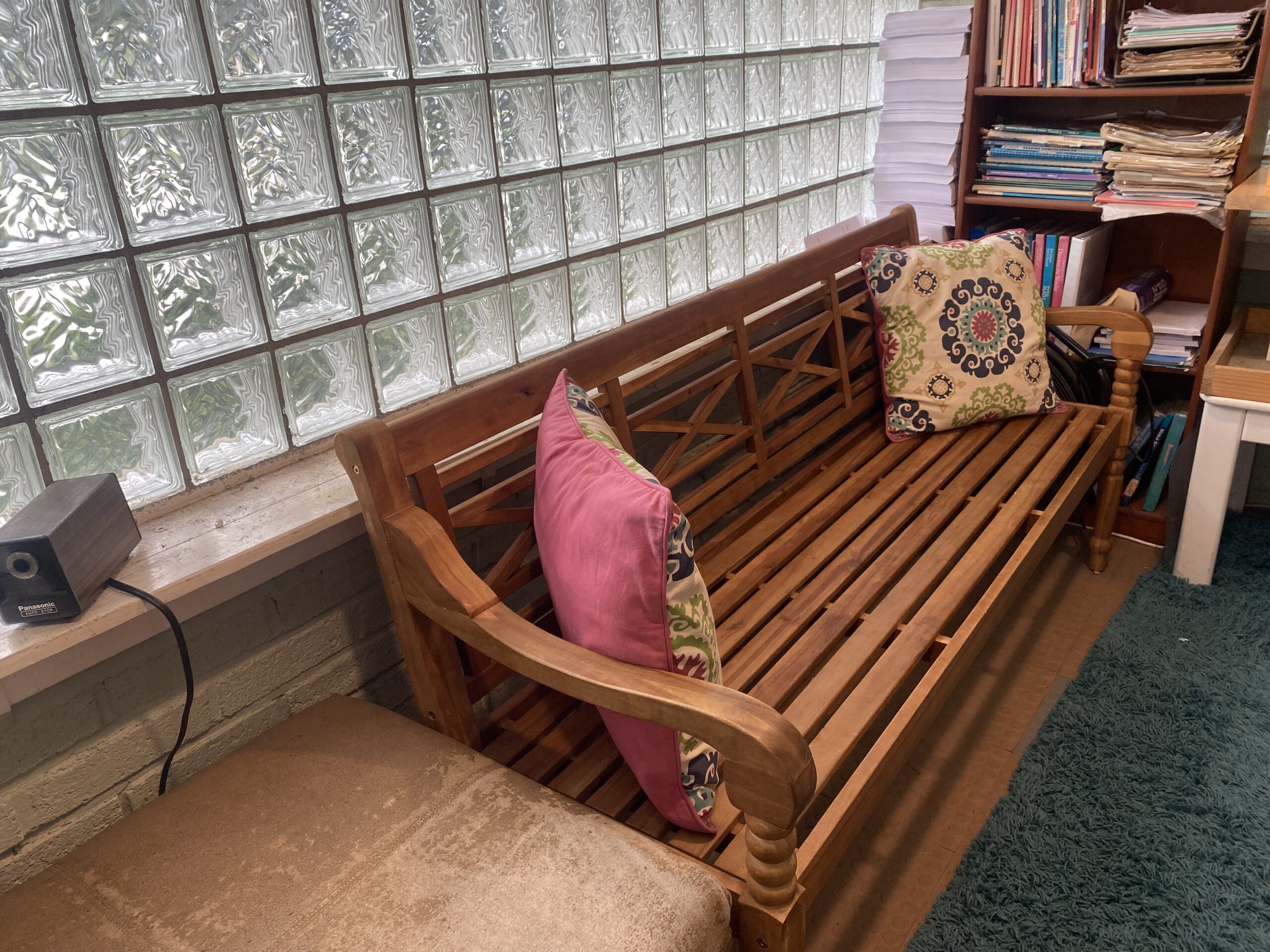 Wood couch and study material